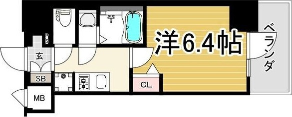 プレリス太閤通セルシアの間取り