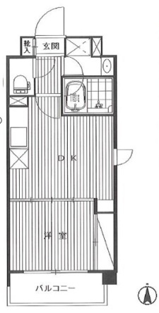 板橋区上板橋１丁目の賃貸マンションの間取り