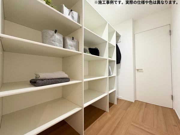 明野高尾Ⅲ新築の収納|収納スペースがしっかり確保されています。