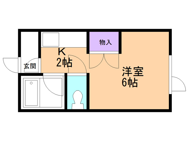 はやぶさハイツの間取り