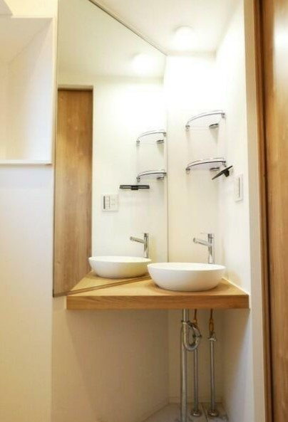 北区滝野川５丁目の賃貸マンションの独立洗面台