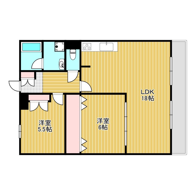 アンデュノール千里の間取り