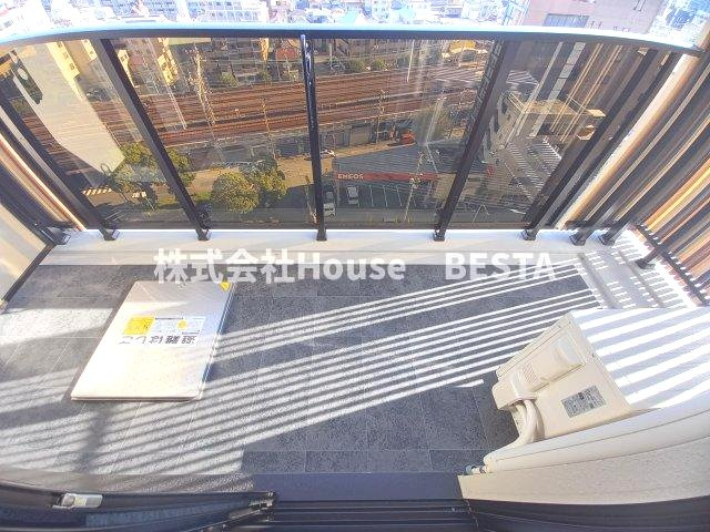 MAISHIN神戸三宮EASTのバルコニー
