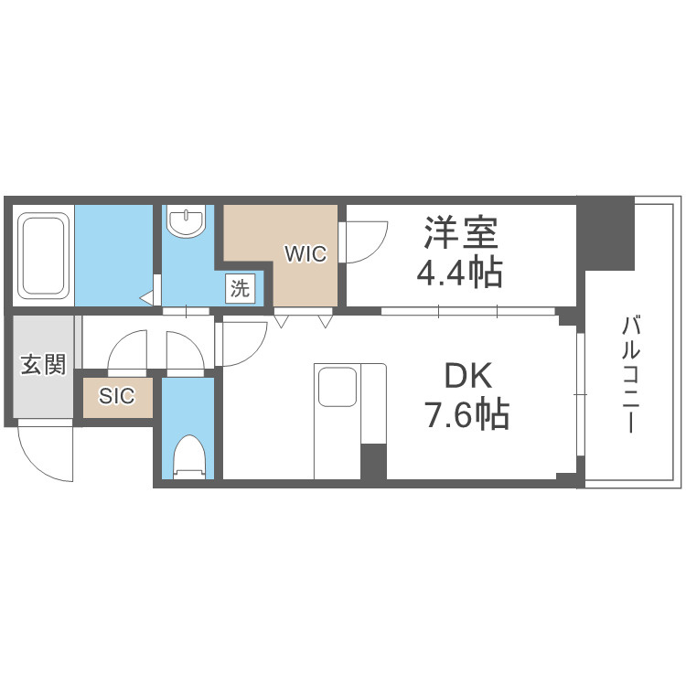 la Waison NAMBA westの間取り