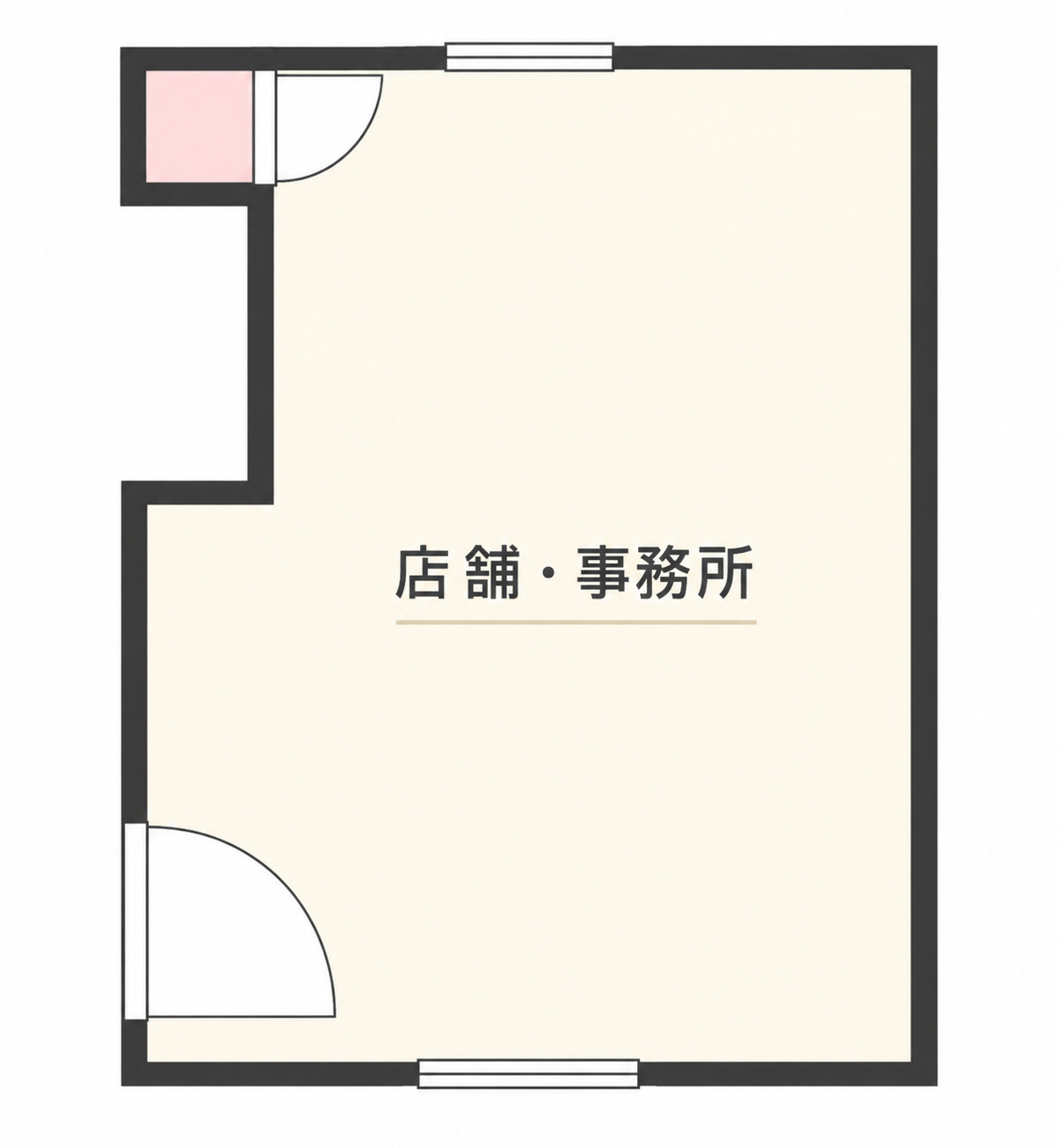 前山町4丁目貸店舗の間取り