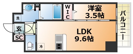MAISHIN神戸三宮EASTの間取り