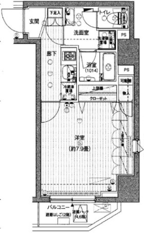 プレール・ドゥーク浅草の間取り