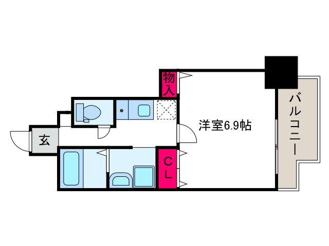 SWISS難波西の間取り