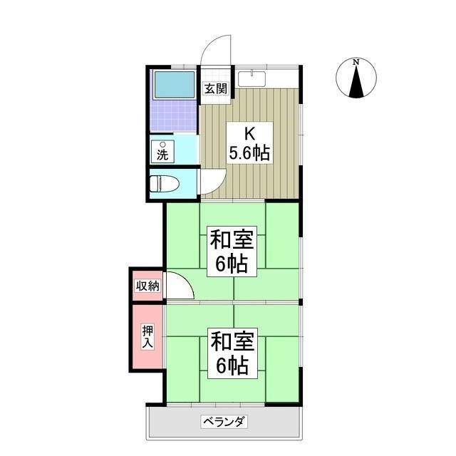 第二静和荘の間取り