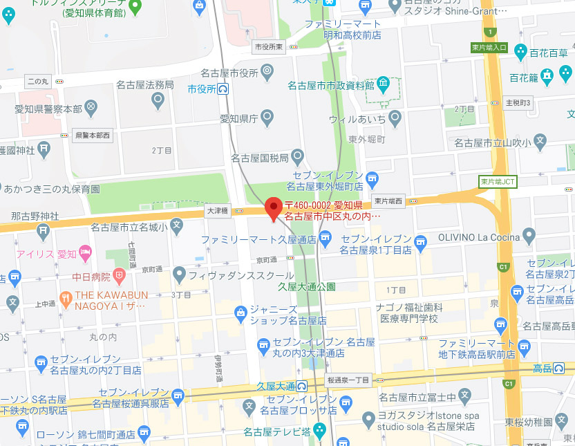名古屋丸の内ビルの地図