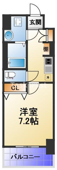 【間取り】 | レオンコンフォート天神橋