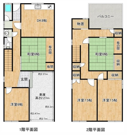 千島３丁目貸家の間取り