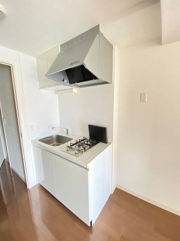 尼崎市西立花町２丁目の賃貸マンションのキッチン|コンパクトなキッチンで掃除もラクラク
