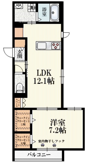 ＡＩ．Ｇｒａｎｄｉｒ　高円寺南の間取り|★明るい角部屋♪収納豊富な１ＬＤＫ★