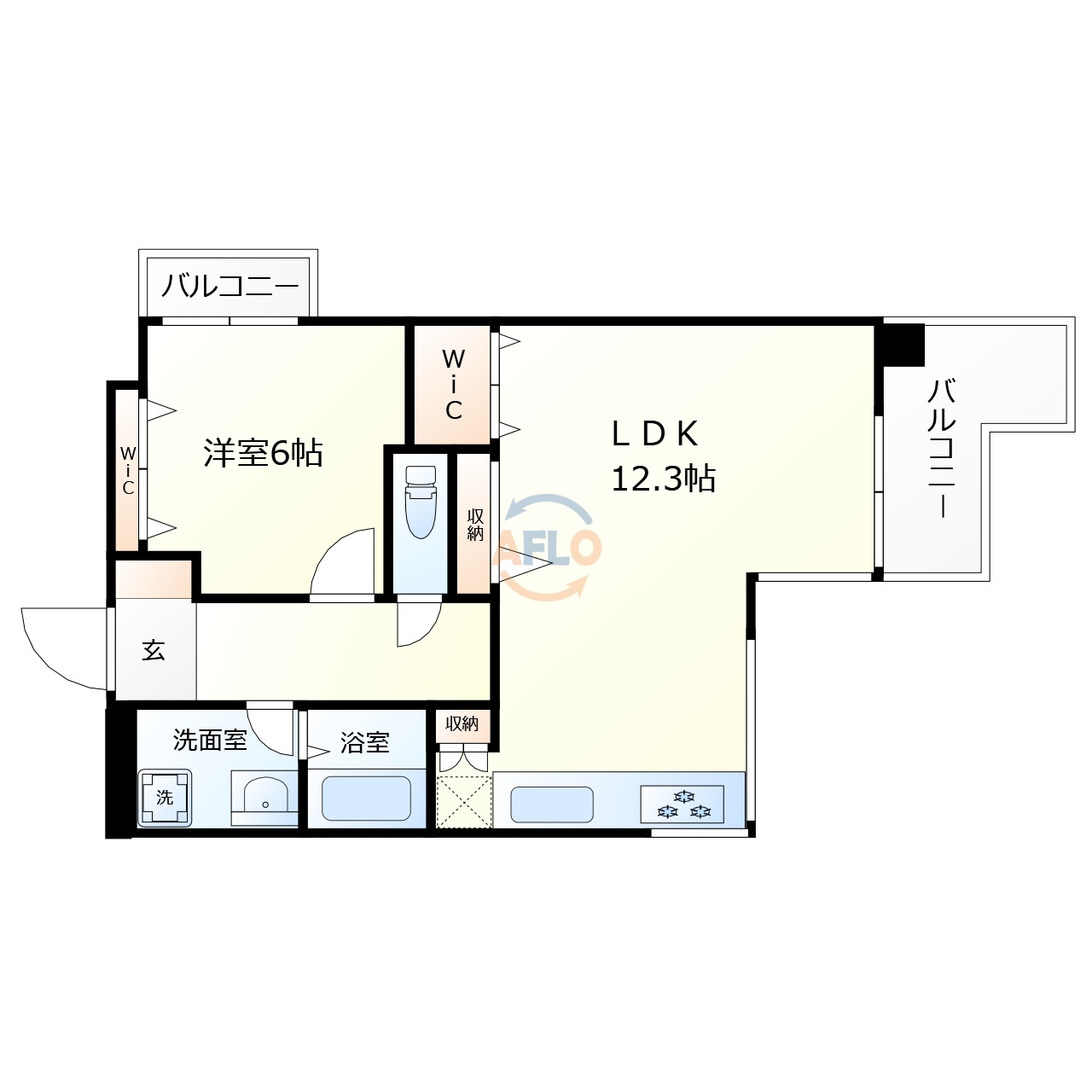 Sパレス天王寺　天王寺小学校区の間取り|Sパレス天王寺　間取り