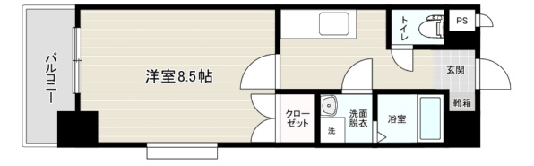 リファレンス門司駅前の間取り