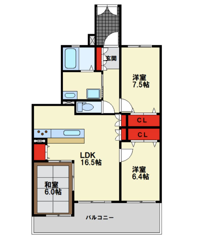 東峰マンションイマジン御笠の杜の間取り
