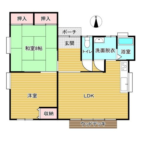 【中古戸建】鹿嶋市大字荒井の間取り