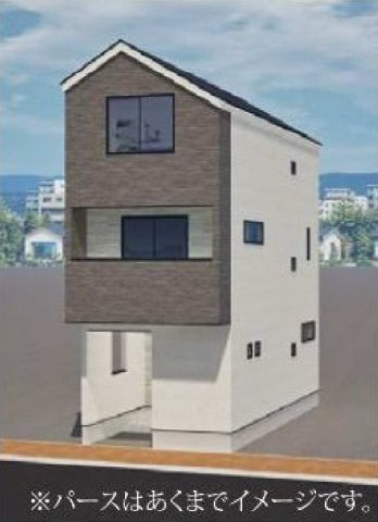 【横浜市戸塚区名瀬町767-16全2棟新築戸建て】★仲介手数料無料★（名瀬小学校・名瀬中学校）の外観パース