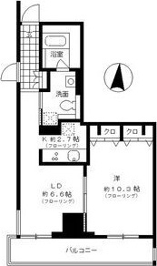 レジディア東桜Ⅱの間取り