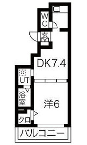 エステムコート心斎橋EASTⅢエクシードの間取り