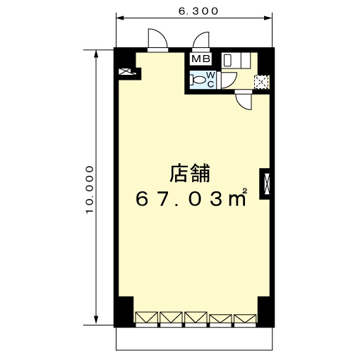 マンハッタンの間取り