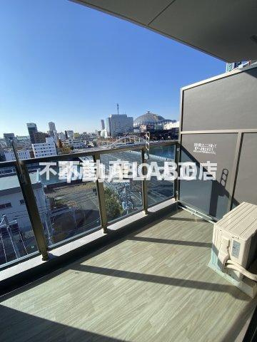 エグゼ難波WESTリバーのバルコニー