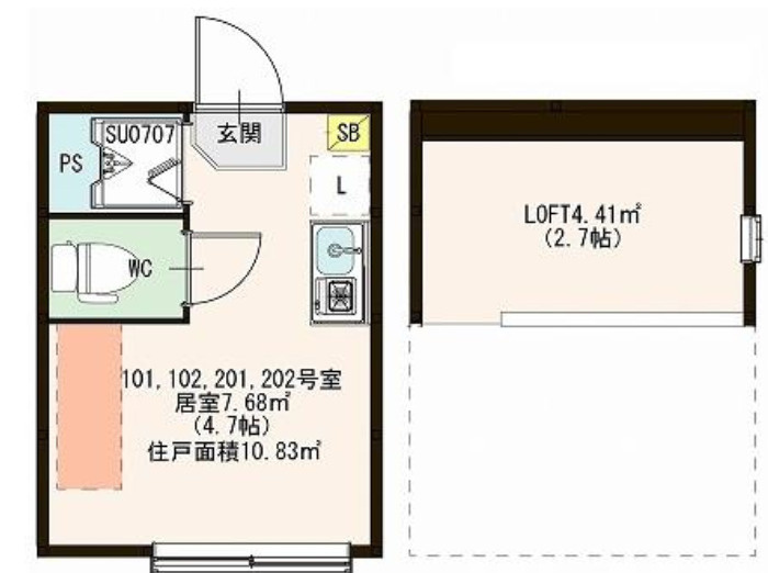 ハーモニーテラス練馬Ⅱの間取り
