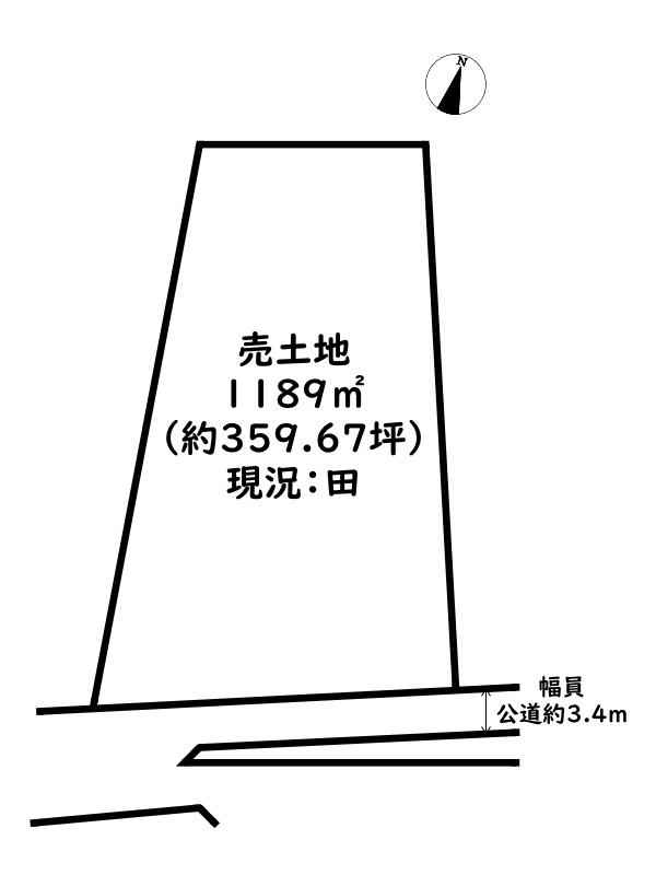たつの市御津町朝臣/売土地の土地図