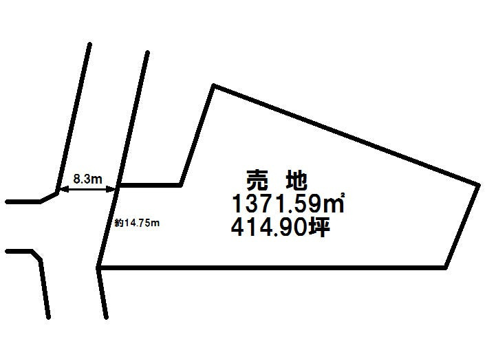 下栗１丁目土地の土地図