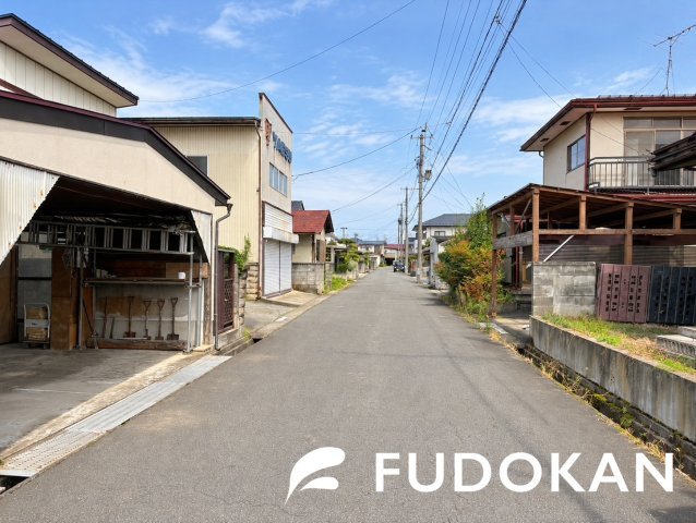 天童市中里７丁目【売地】の前面道路含む現地写真|前面道路