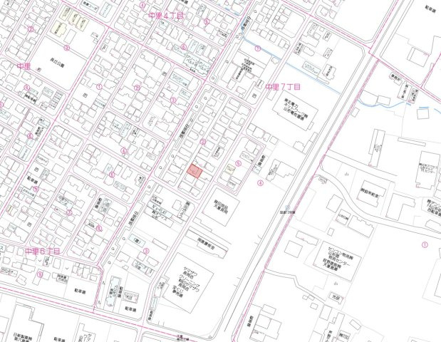 天童市中里７丁目【売地】の地図|案内図