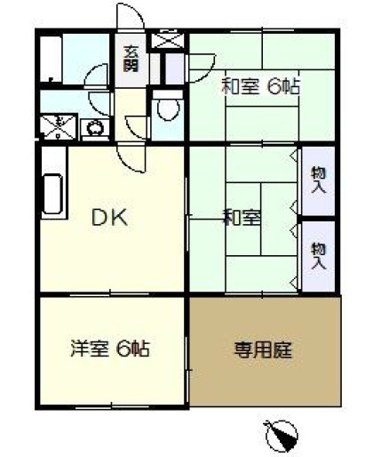 秋定マンションの間取り