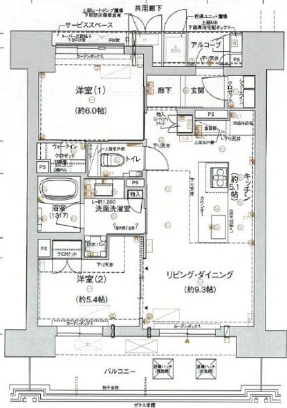 ジオ神戸三宮の間取り