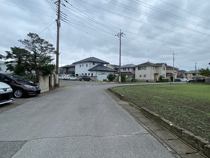 東簗瀬1丁目土地の前面道路含む現地写真