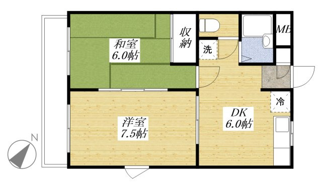コーポクレールの間取り
