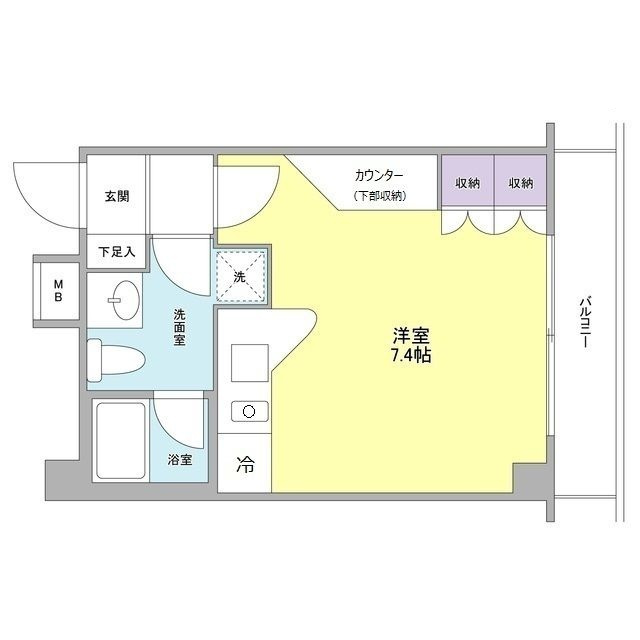 タフト下北沢の間取り|間取りです。