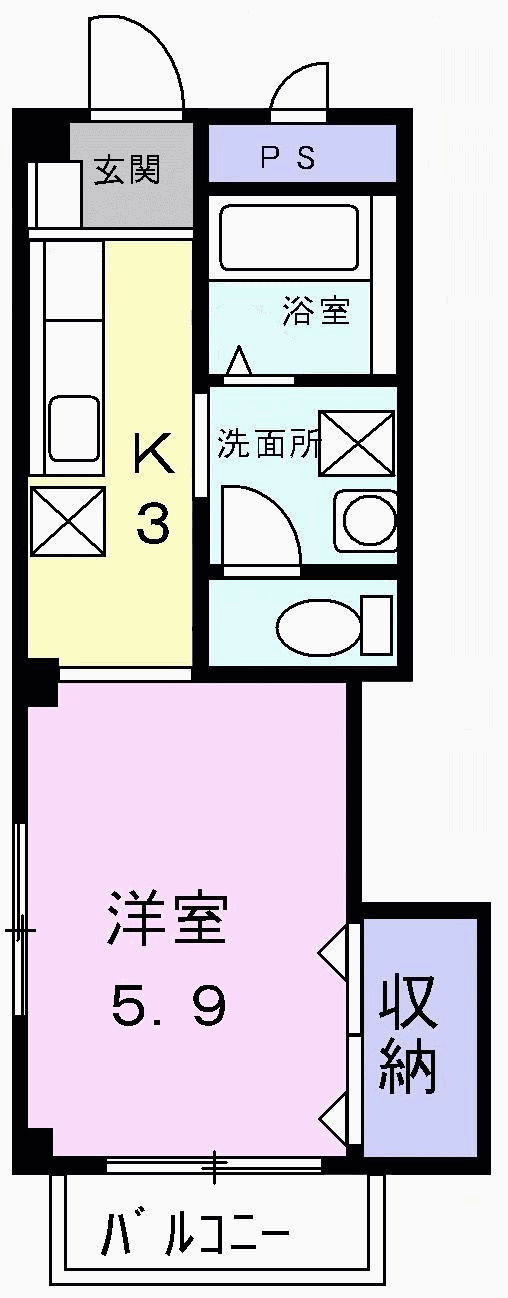 エンゼルハイツの間取り|間取図