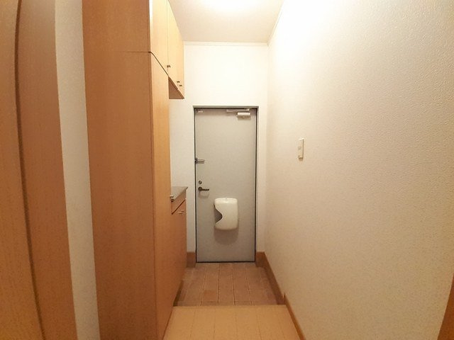 サニーヒルズＡの玄関|収納もある玄関です