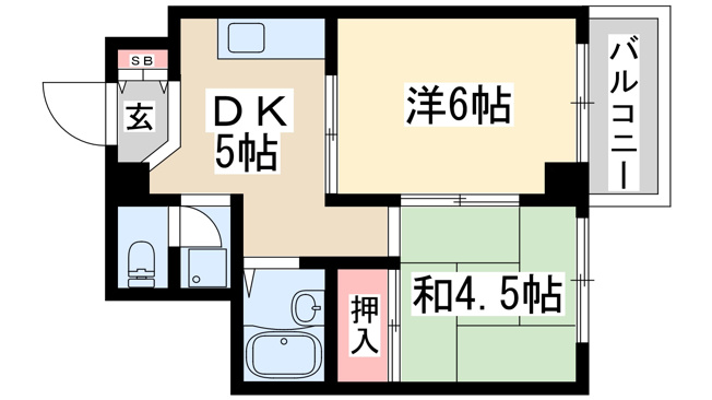 【間取り】 | サンハイツ大阪屋