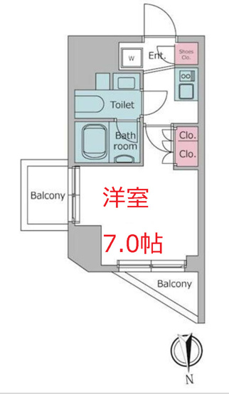 【間取り】 | クレヴィアリグゼ北品川Ⅱステーションコート