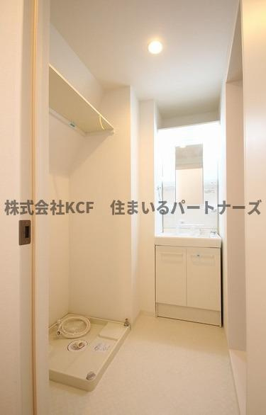 CB鳥栖シエントの洗面所|広い洗面スペース