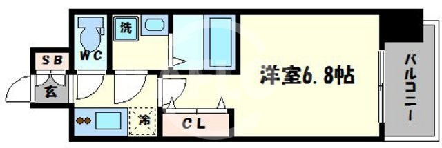 レジュールアッシュ玉造の間取り|レジュールアッシュ玉造　間取り