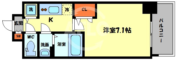 クレストタップ京橋の間取り|クレストタップ京橋　間取り