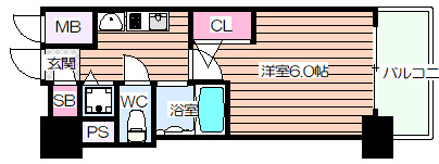 【間取り】 | プレサンス天神橋ディオレ