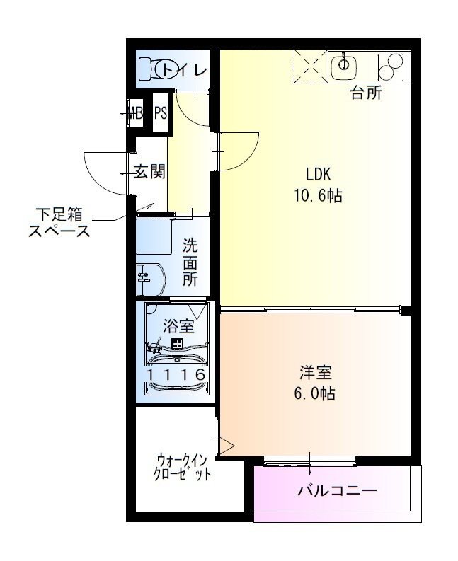 フジパレス三国ヶ丘サウス の間取り