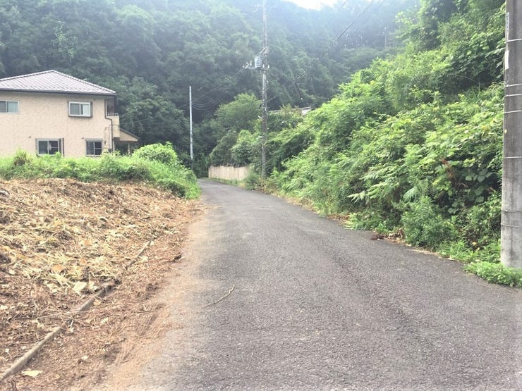 宇都宮市立伏町　売土地の前面道路含む現地写真