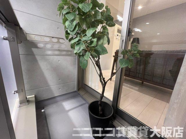 京都市山科区東野舞台町のアパートのバルコニー|CG画像です。家具家電付きではありません