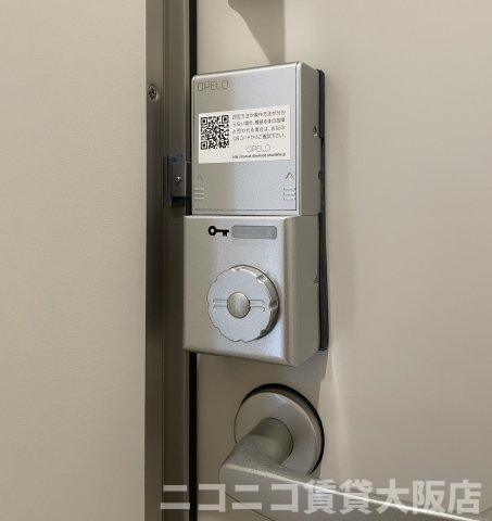 大阪市生野区林寺２丁目のアパートの玄関