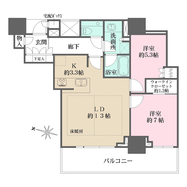 ザ・パークハウス大阪梅田タワー　中津小学校区の間取り|ザ・パークハウス大阪梅田タワー　間取り